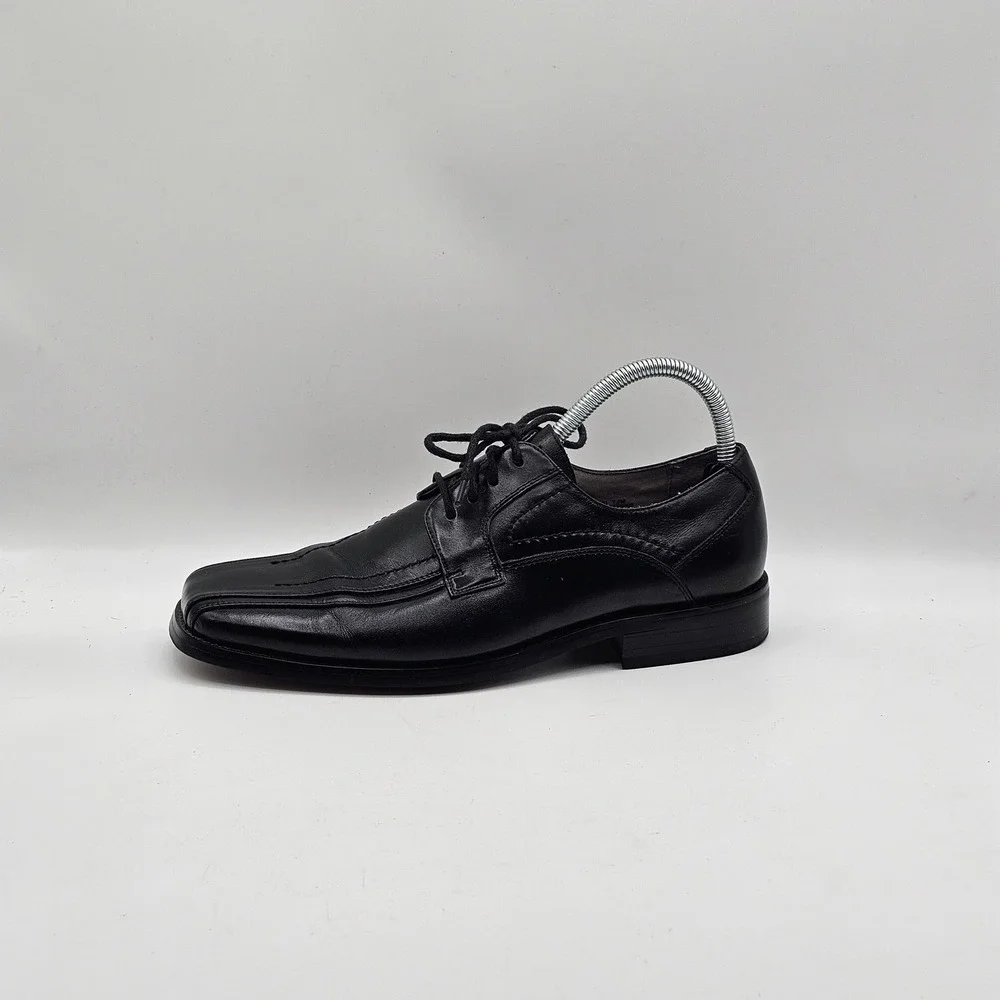 Stacy Adams Shoes Mens Size 7.5M Black Leather Dress Oxford‎ Square Toe Formal